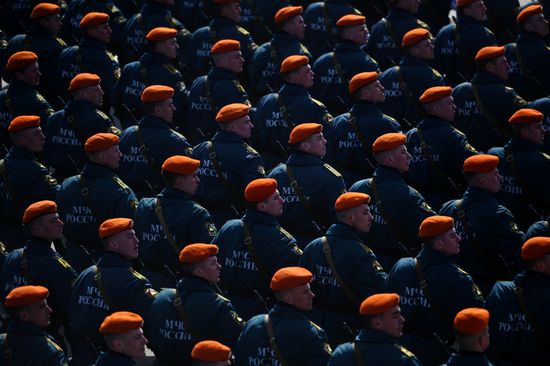 Russia WWII Victory Day Parade Rehearsal
