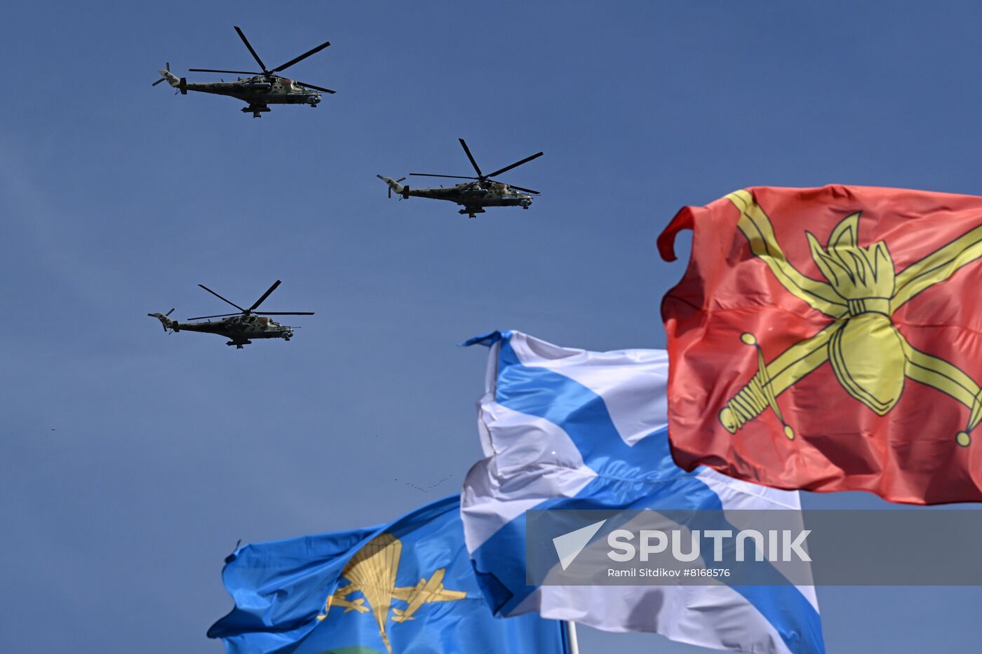 Russia Victory Day Parade Aerial Rehearsal