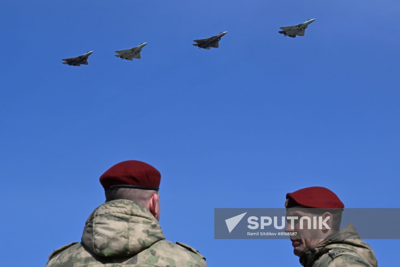 Russia Victory Day Parade Aerial Rehearsal