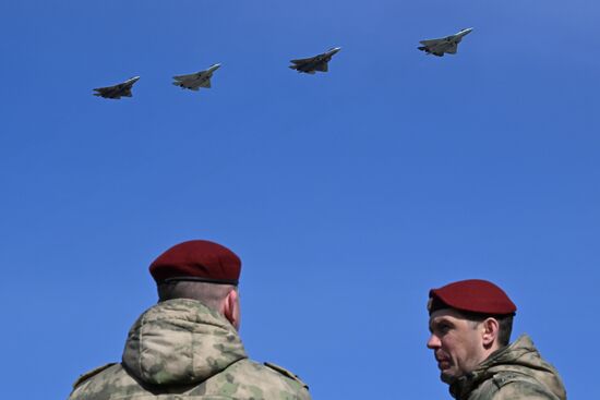 Russia Victory Day Parade Aerial Rehearsal