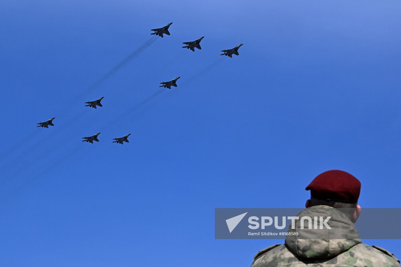 Russia Victory Day Parade Aerial Rehearsal