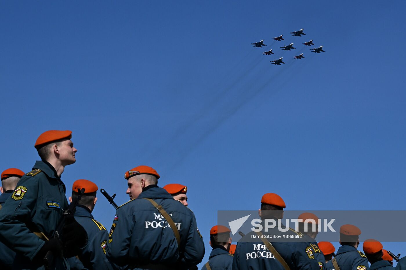 Russia Victory Day Parade Aerial Rehearsal
