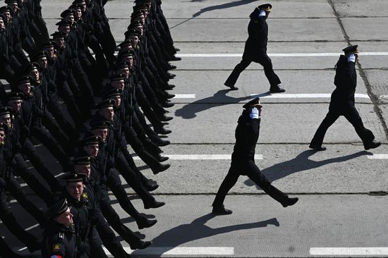Russia WWII Victory Day Parade Rehearsal