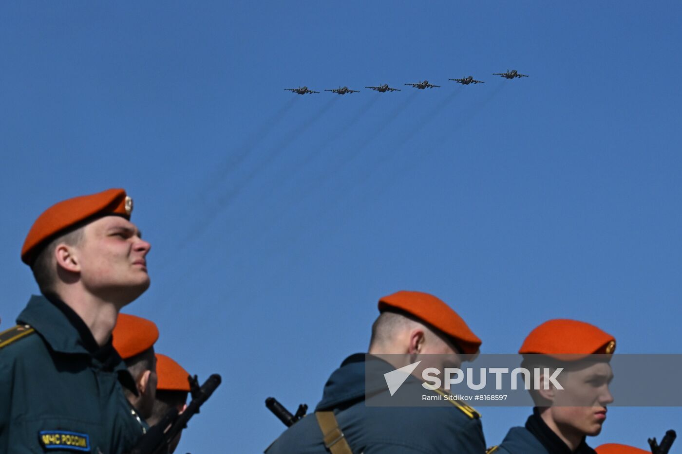 Russia Victory Day Parade Aerial Rehearsal