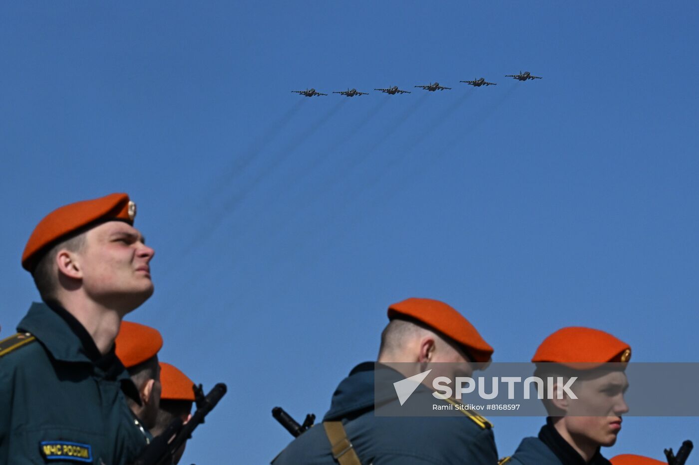 Russia Victory Day Parade Aerial Rehearsal