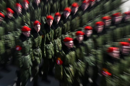 Russia WWII Victory Day Parade Rehearsal