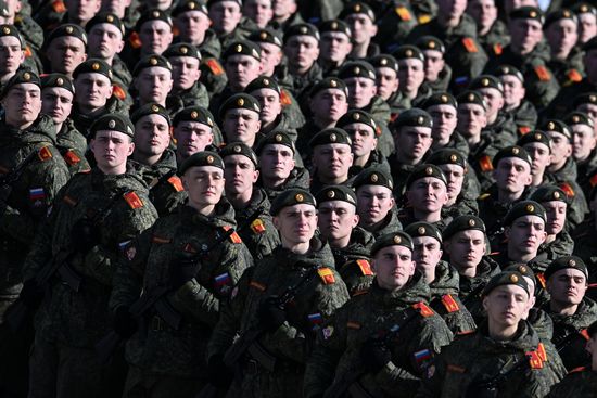 Russia WWII Victory Day Parade Rehearsal