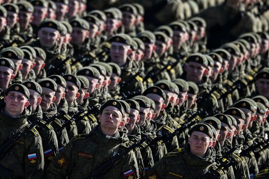 Russia WWII Victory Day Parade Rehearsal