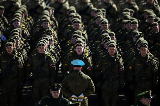 Russia WWII Victory Day Parade Rehearsal