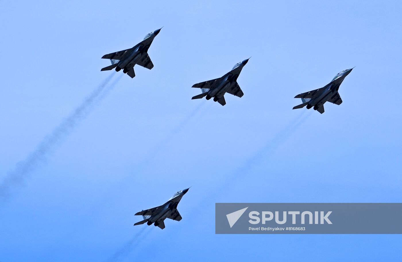 Russia Victory Day Parade Aerial Rehearsal