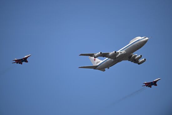 Russia Victory Day Parade Aerial Rehearsal