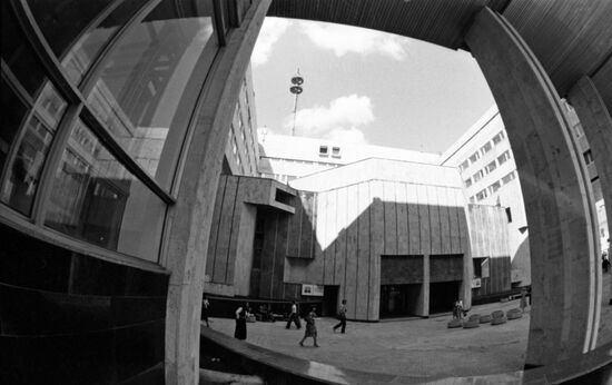 Main press center on Zubovsky Boulevard, Moscow