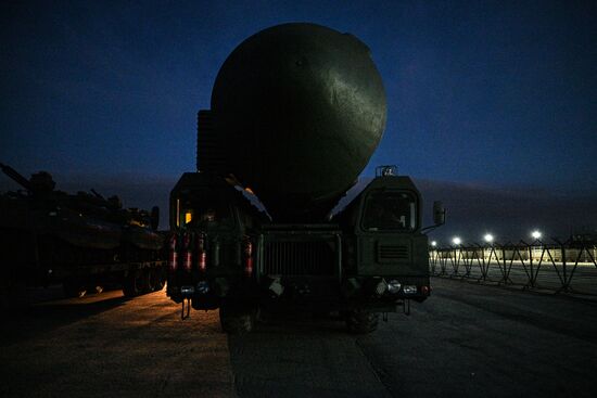 Russia WWII Victory Parade Rehearsal