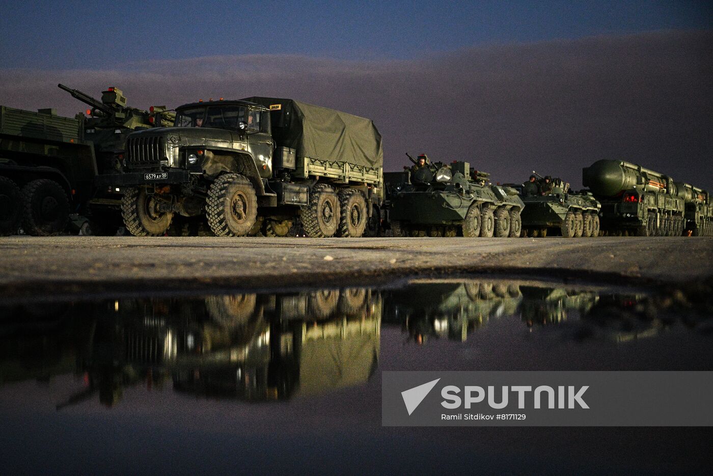 Russia WWII Victory Parade Rehearsal