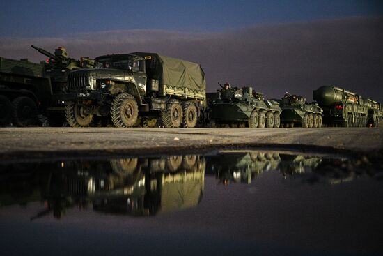 Russia WWII Victory Parade Rehearsal