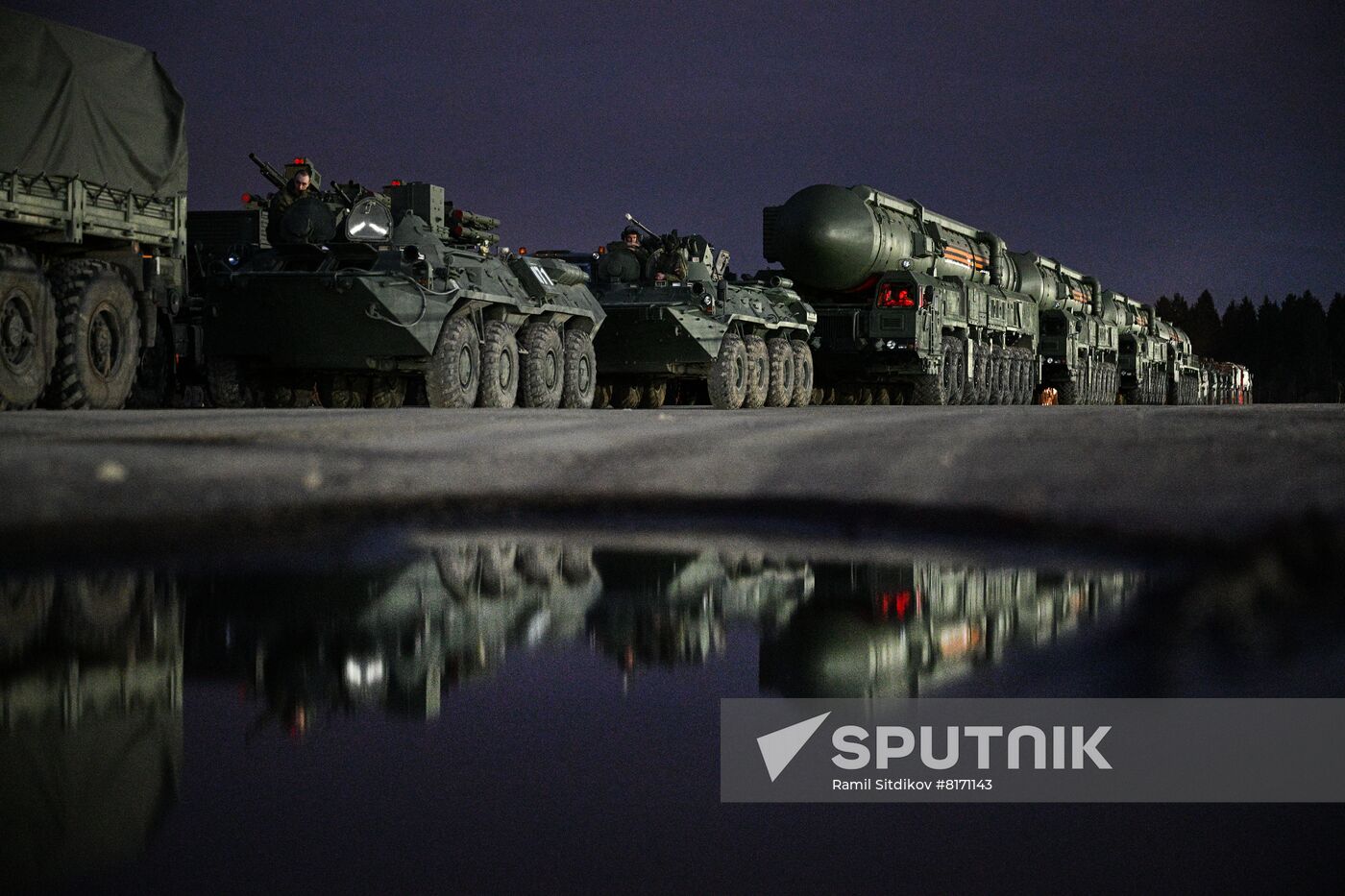 Russia WWII Victory Parade Rehearsal