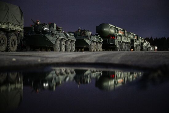 Russia WWII Victory Parade Rehearsal