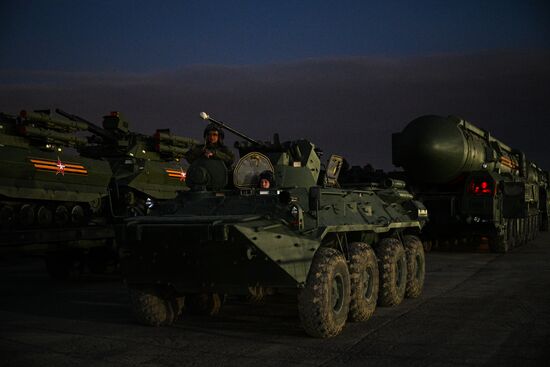 Russia WWII Victory Parade Rehearsal