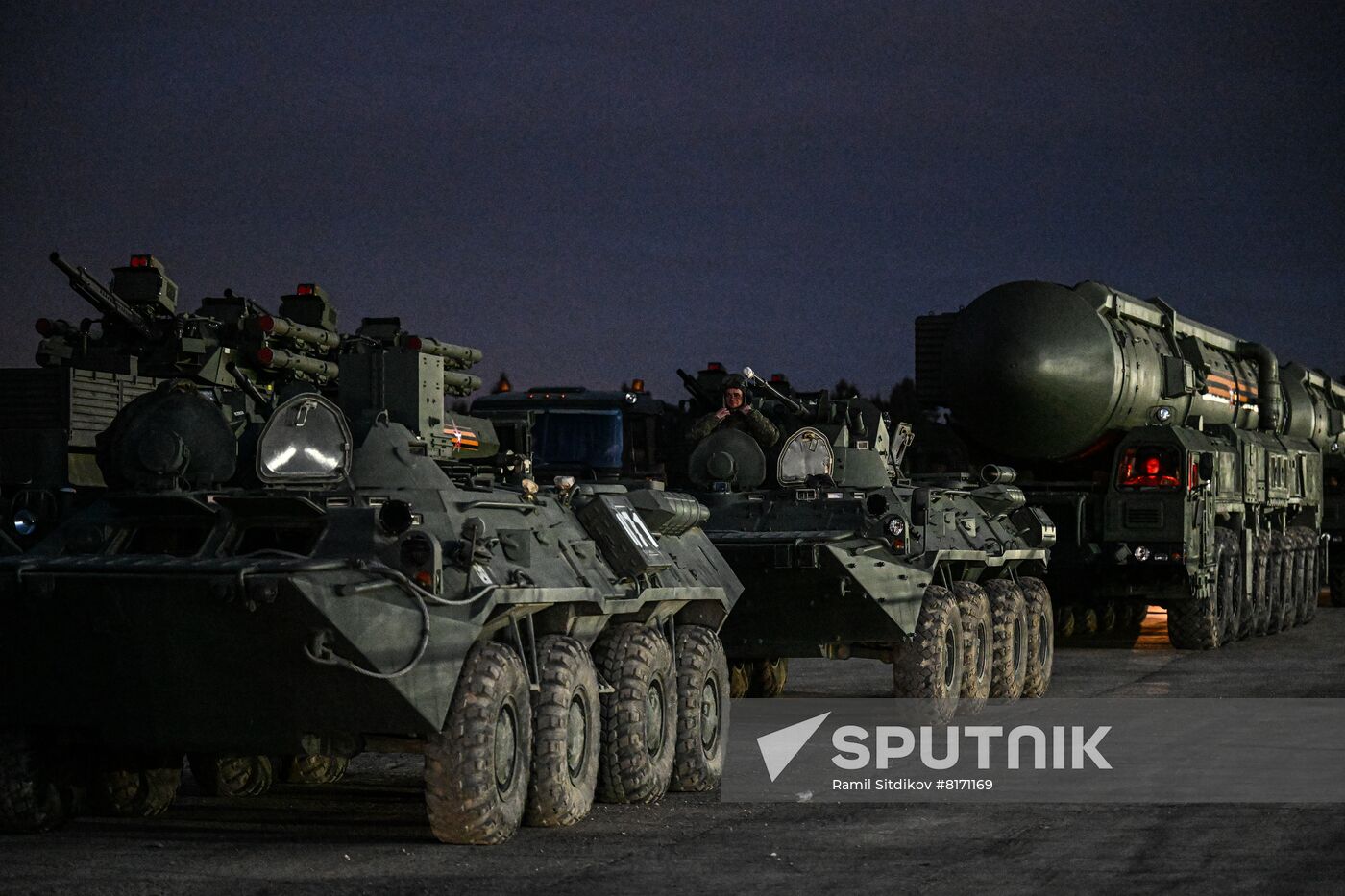 Russia WWII Victory Parade Rehearsal