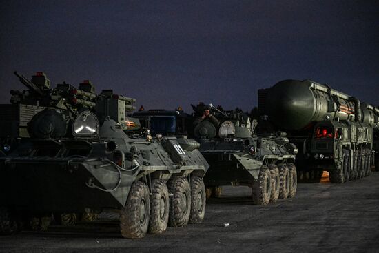 Russia WWII Victory Parade Rehearsal