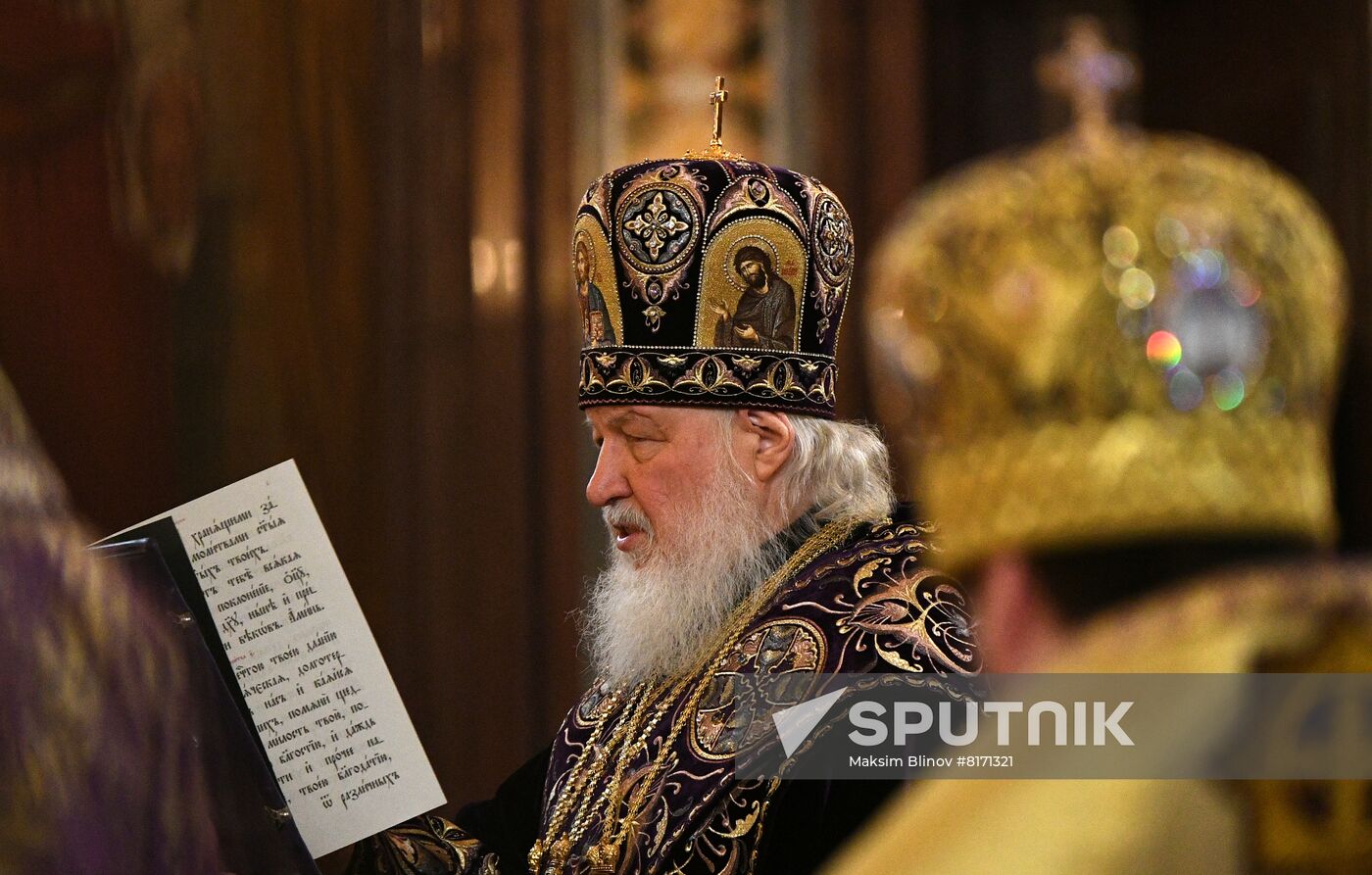 Russia Religion Patriarch Holy Week