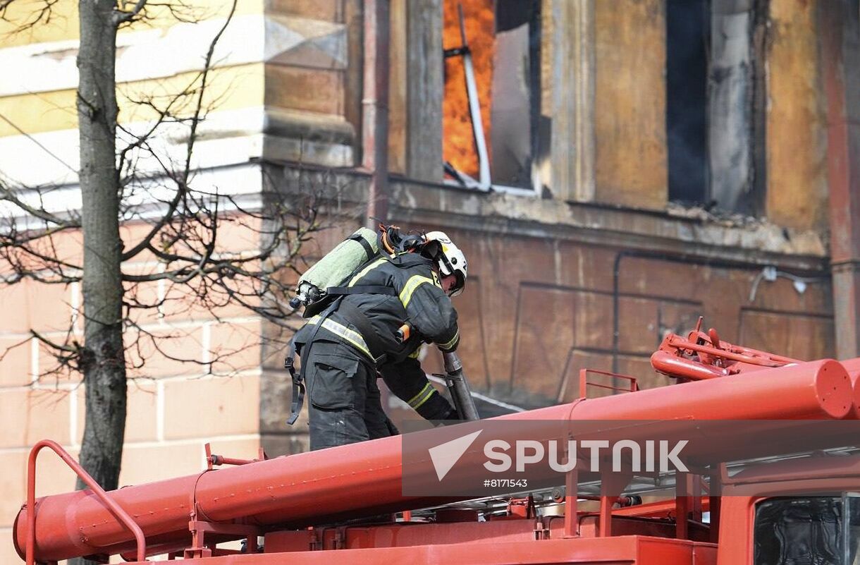 Russia Scientific Institute Fire