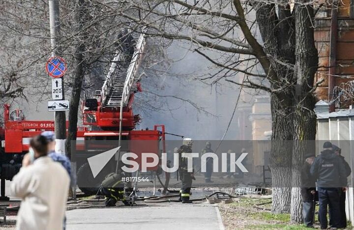 Russia Scientific Institute Fire