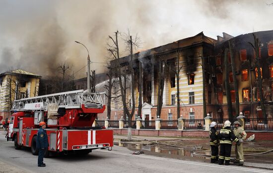 Russia Scientific Institute Fire