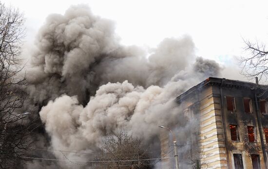 Russia Scientific Institute Fire