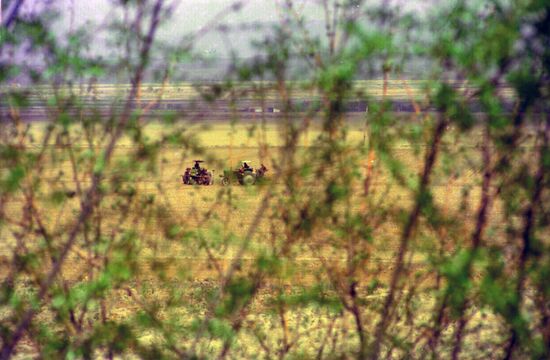 Sowing cotton in Vakhsh Valley