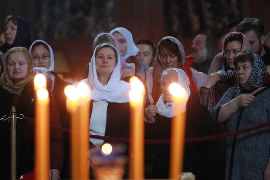 Russia Religion Patriarch Easter Cakes Blessing