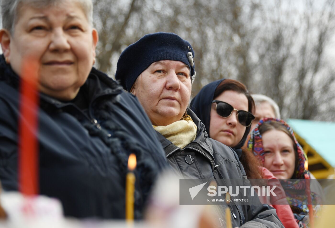 Russia Religion Easter Cakes Blessing