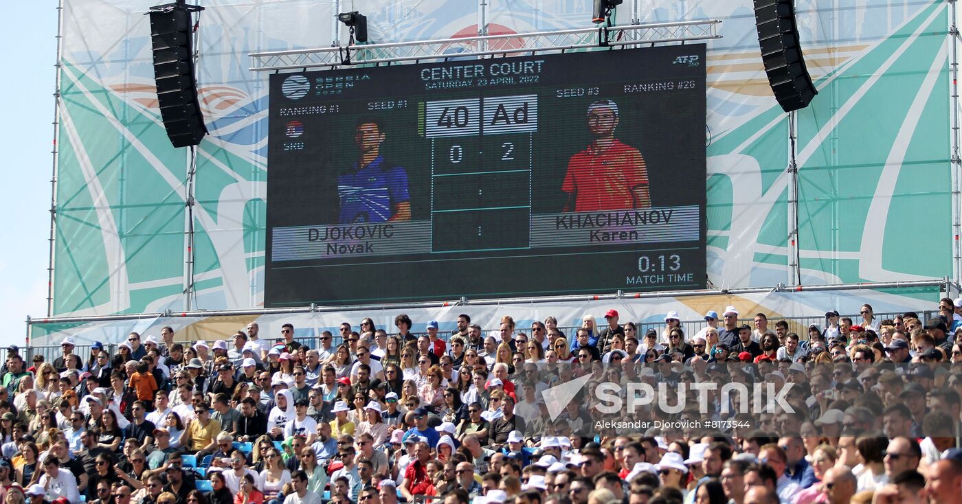 Serbia Tennis Open Djokovic - Khachanov