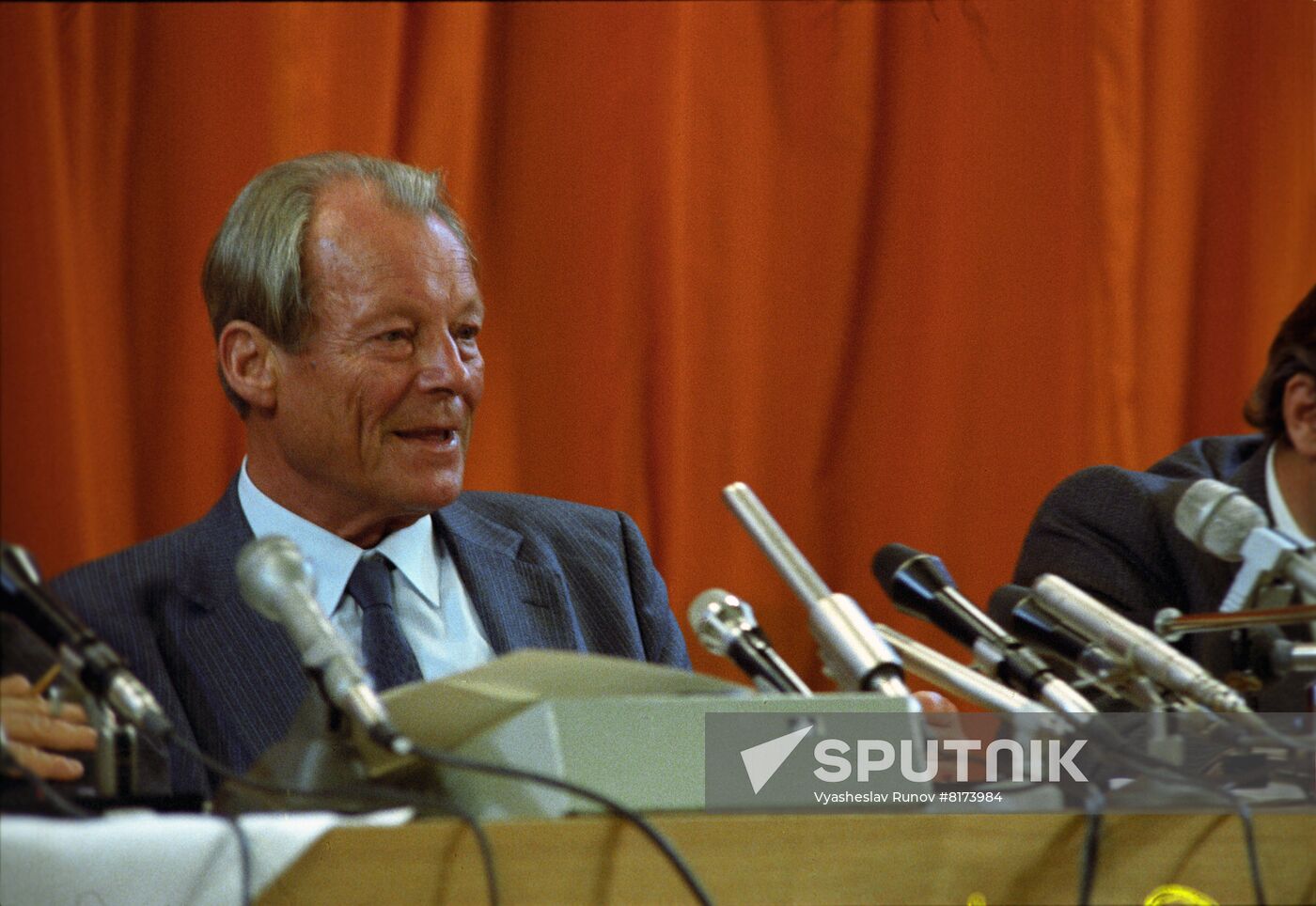 Leader of the Social Democratic Party of Germany Willy Brandt visits Soviet Union