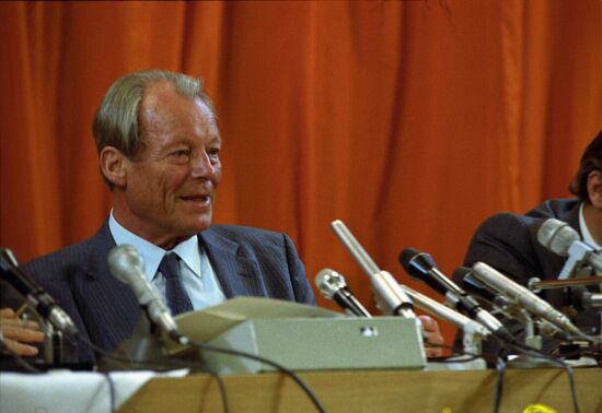 Leader of the Social Democratic Party of Germany Willy Brandt visits Soviet Union