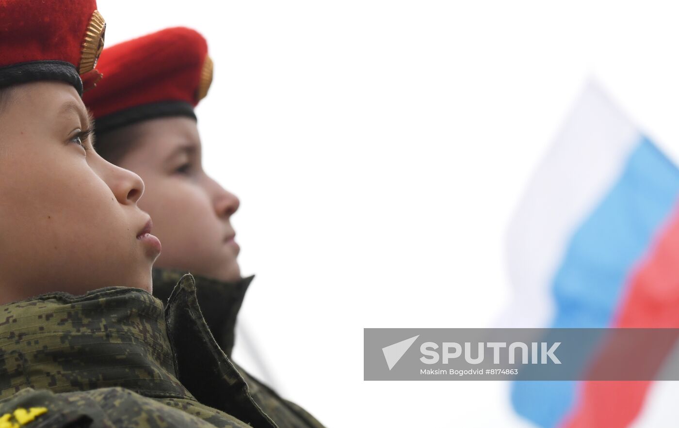 Russia Schools Flag Rising Ceremony