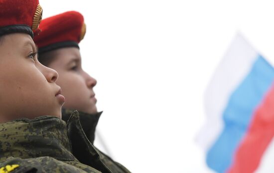 Russia Schools Flag Rising Ceremony