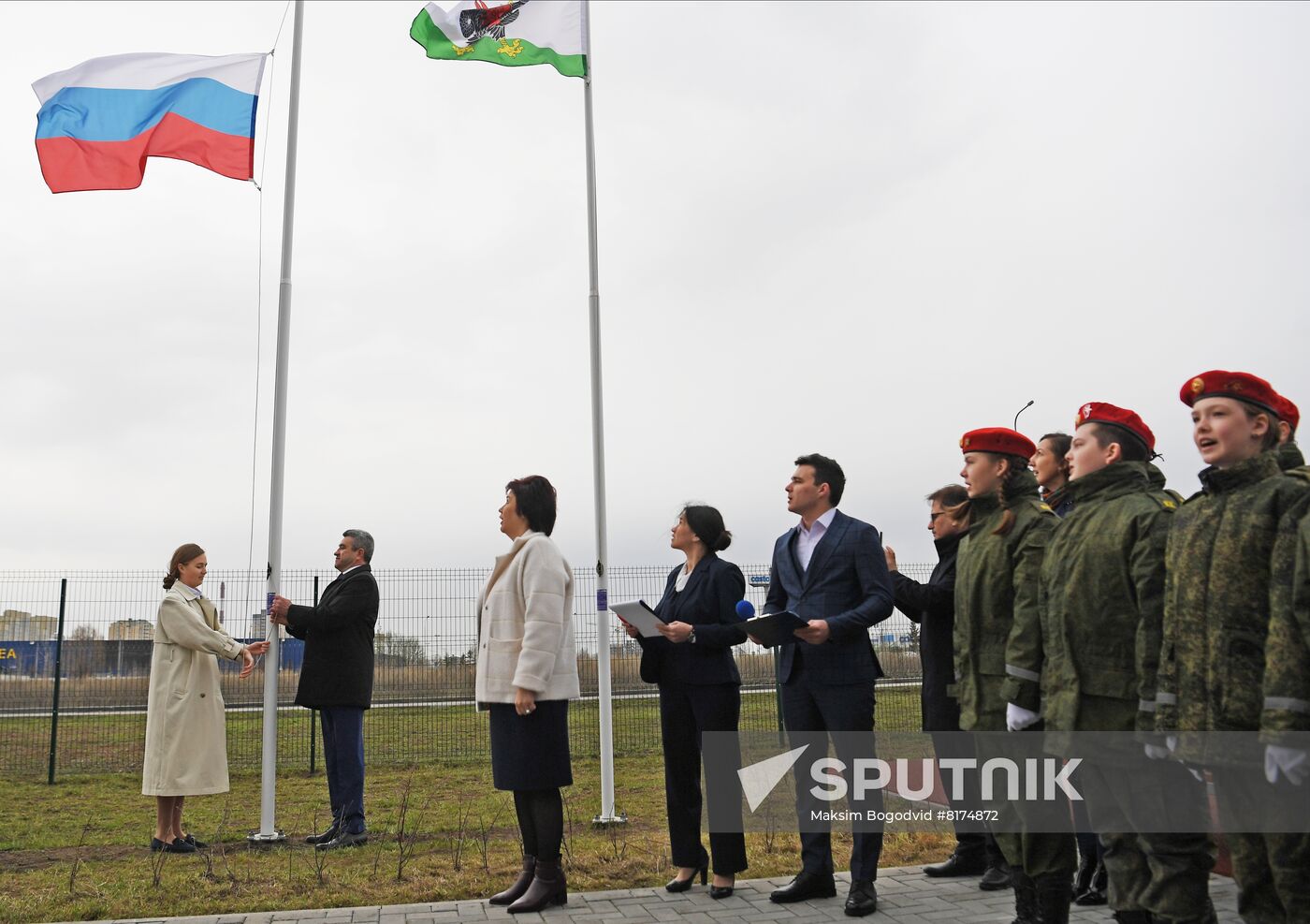 Russia Schools Flag Rising Ceremony