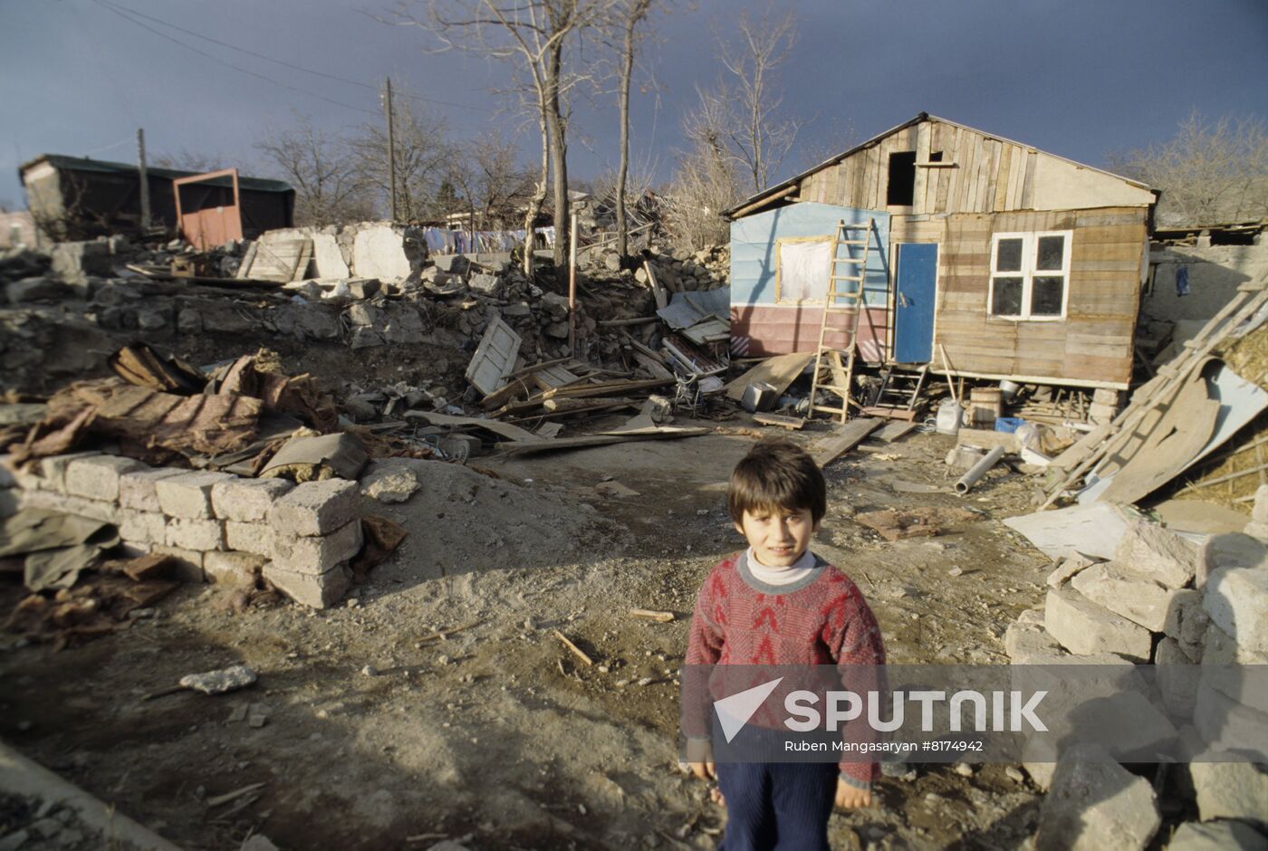 Aftermath of earthquake in Armenia