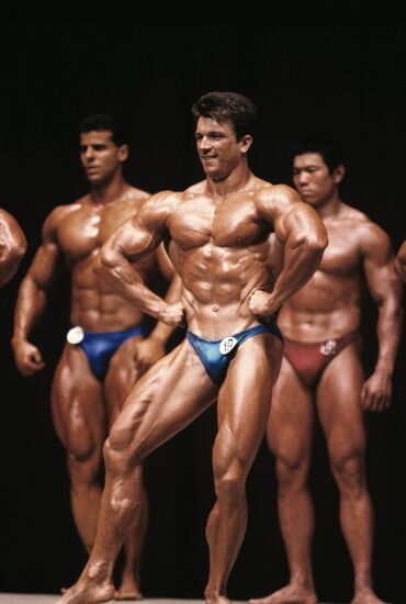 Man and Woman 1989 International Body-Building Tournament