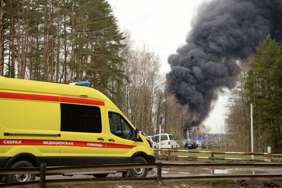Russia Fuel Depot Fire