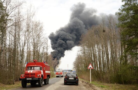 Russia Fuel Depot Fire