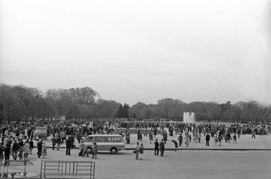 Celebrating Victory Day in Gorky Park
