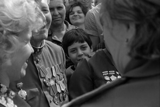 Celebrating Victory Day in Gorky Park