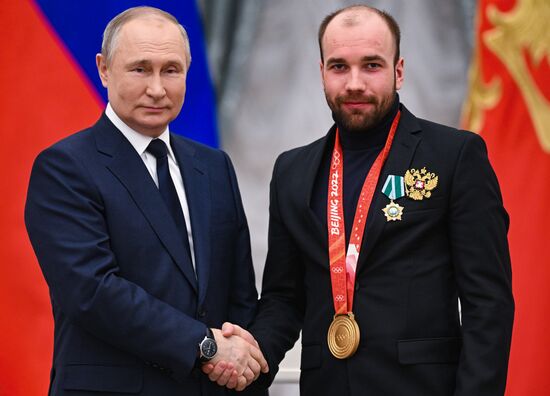 Russia Putin Olympic Medalists
