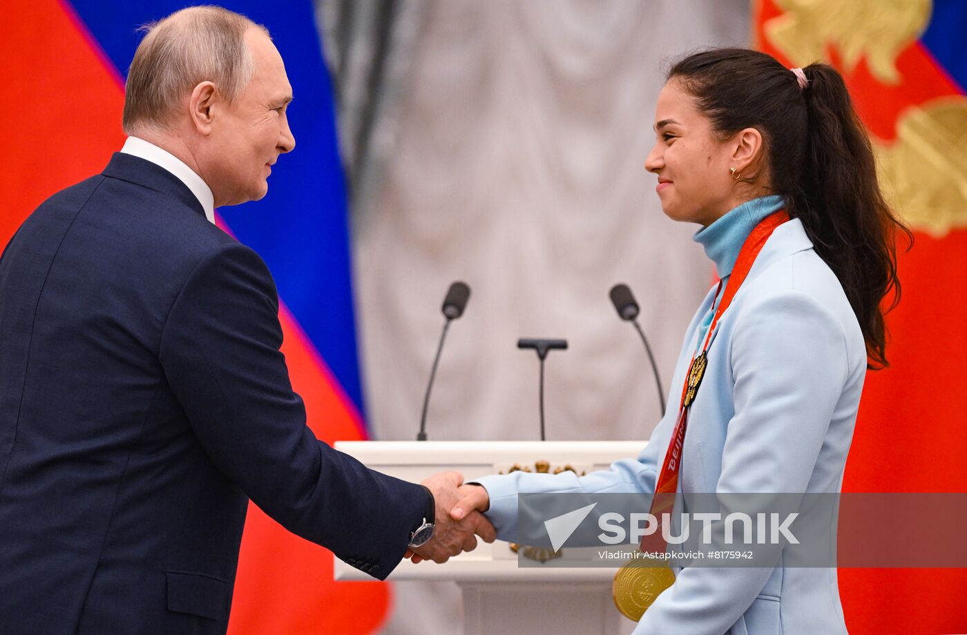 Russia Putin Olympic Medalists