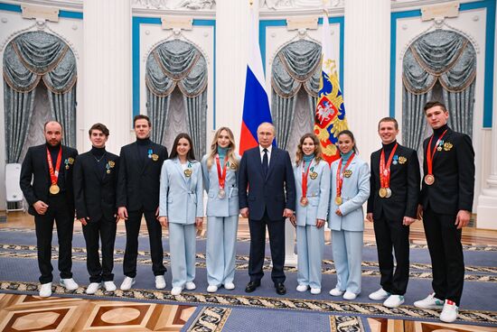Russia Putin Olympic Medalists