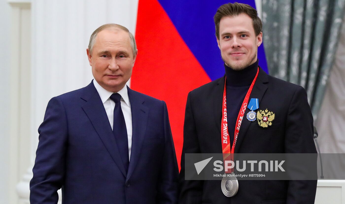 Russia Putin Olympic Medalists