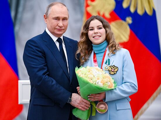 Russia Putin Olympic Medalists