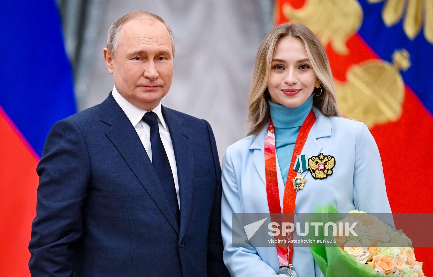 Russia Putin Olympic Medalists